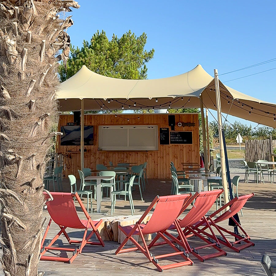 Espace détente au Camping Les Dunes